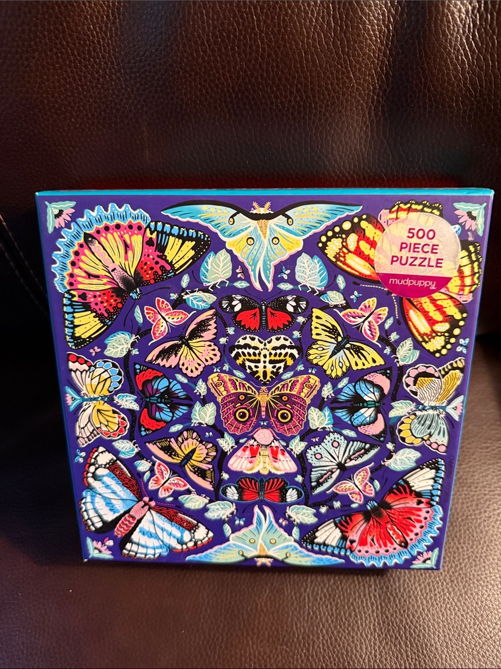 Mudpuppy 500-Piece kaleido Butterfly jigsaw Puzzle.  Excellent condition